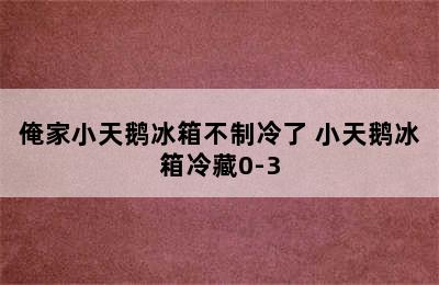 俺家小天鹅冰箱不制冷了 小天鹅冰箱冷藏0-3